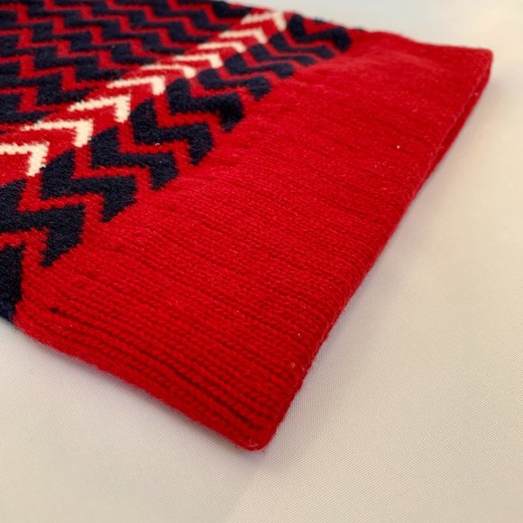 Gucci Zaggede Wool Beanie Hat in Red - Picture 2 of 4